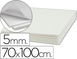Cartón pluma adhesivo 1 cara Liderpapel 70x100cm. 5mm.